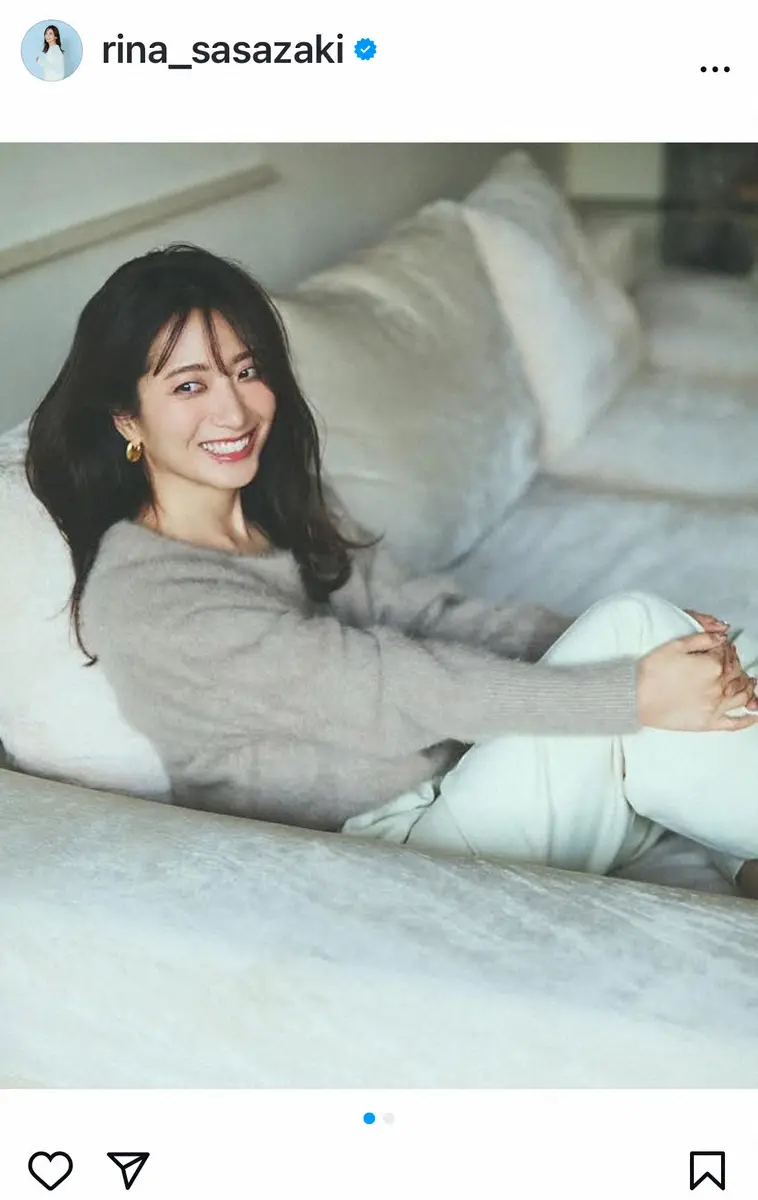 【画像・写真】笹崎里菜　「かなり遅めの仕事はじめ」報告「今年もマイペースに」　夫はKAT―TUN中丸雄一