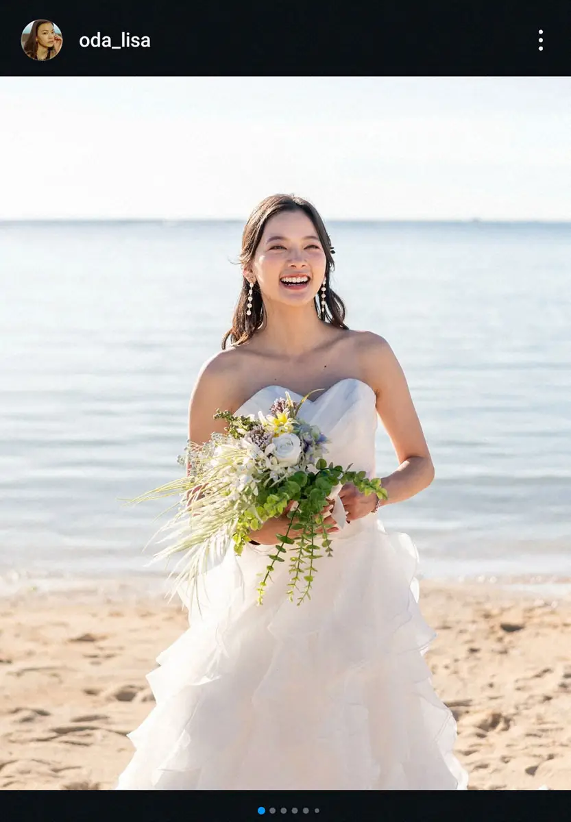 【画像・写真】織田梨沙のウエディングショット。インスタグラム（@oda_lisa）から