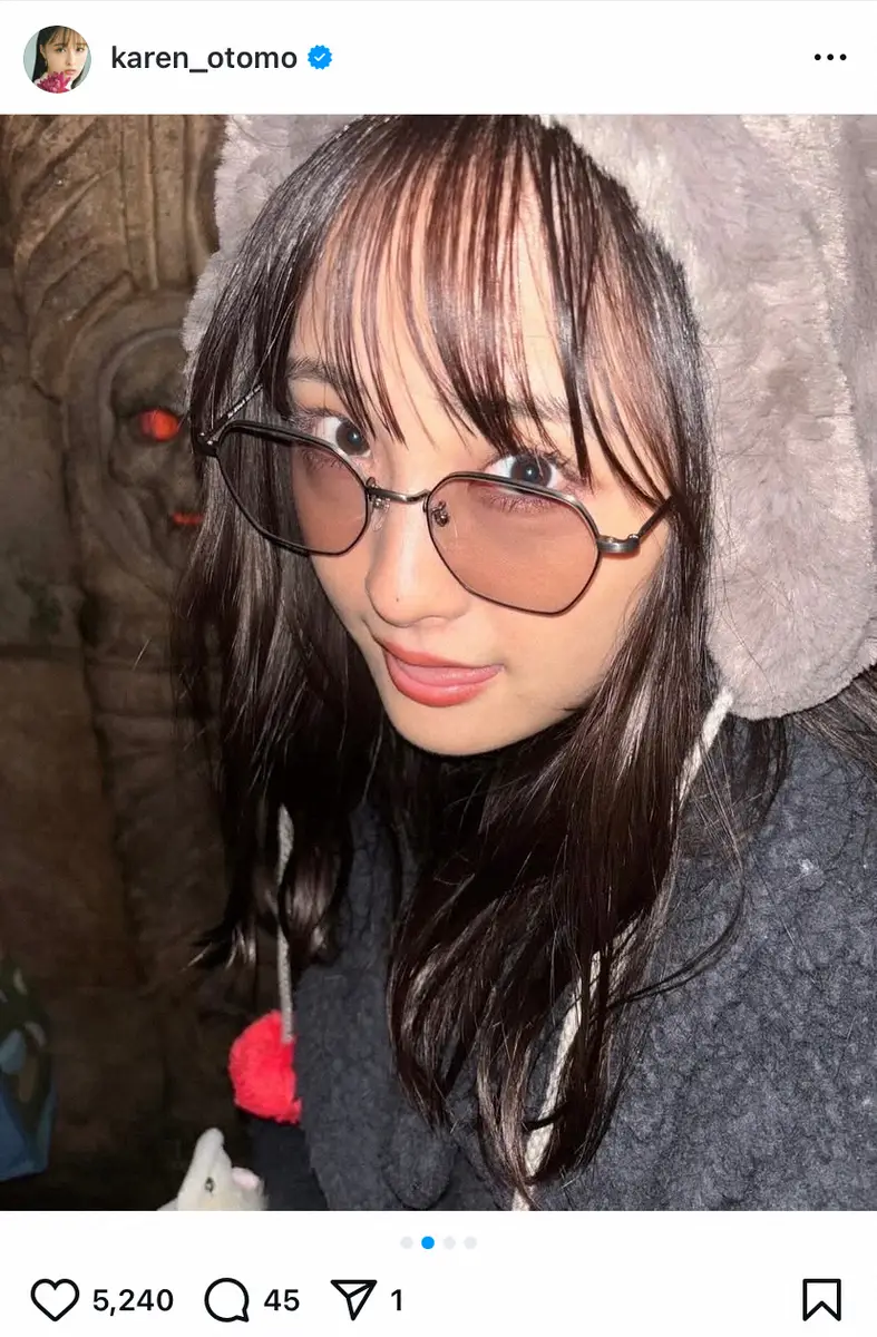 【画像・写真】大友花恋　ドナルドとハグ！　「にやにや」ディズニーシー満喫ショットに「可愛すぎる」「楽しそう」の声