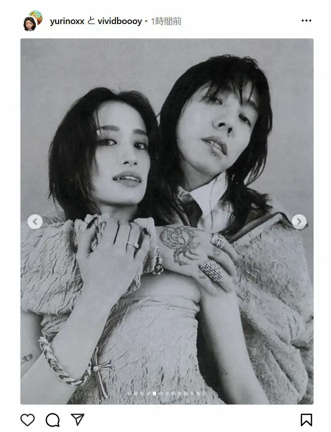【画像・写真】元「E-girls」YURINO結婚発表「1周年の本日ご報告」お相手はアーティスト　バックハグ2Sも