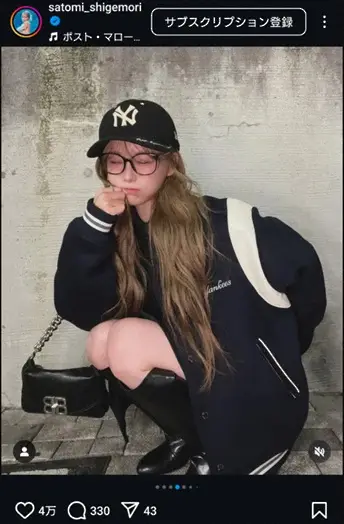 【画像・写真】重盛さと美　“最近足出しがち”ショット公開に「キレイな足は出さな失礼」「最高っす」「可愛すぎる～」