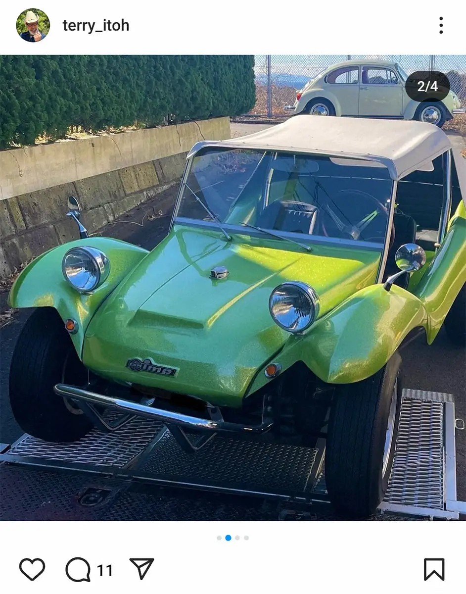 【画像・写真】テリー伊藤「2週連続車検出し」今度は1965年式ベースの四輪バギー車「ケロヨン号」に「珍しい車」の声
