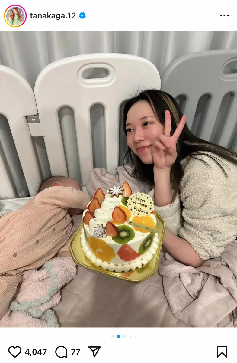 【画像・写真】人気ユーチューバー　愛娘との2ショットで26歳の誕生日を報告　「0時になった時にはもう…」