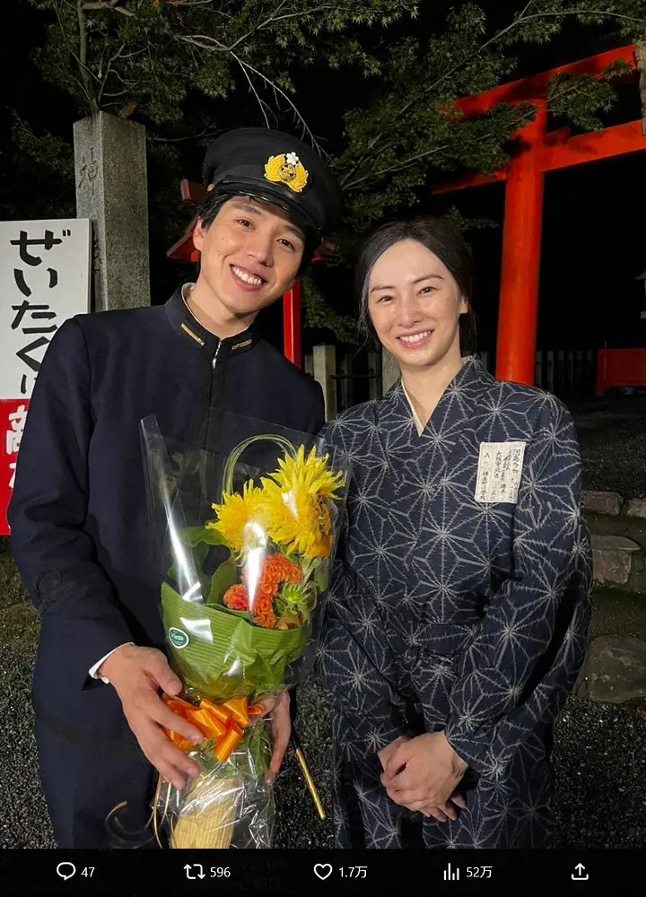 【画像・写真】北川景子　「人懐っこくチャーミングで、お芝居に真面目」“息子”と2ショットに「素敵」の声