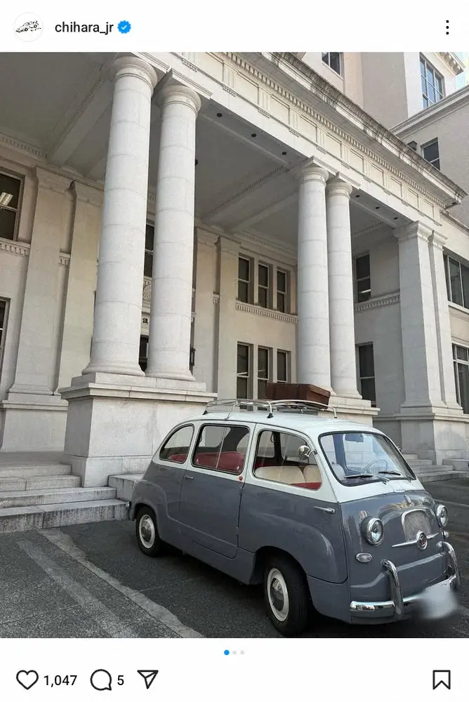 【画像・写真】ここはヨーロッパ！？千原ジュニアが公開した愛車の写真がオシャレ「ポストカードにして」の声