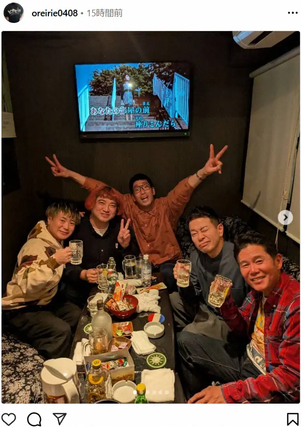 【画像・写真】カラテカ入江　人気芸人との豪華食事会を報告　宮迫博之、ガレッジセール川田ら集結「楽しい夜でした！」