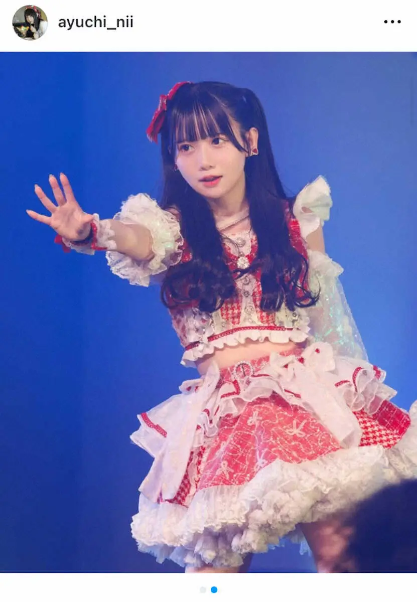 【画像・写真】「ドラマチックレコード」新居歩美のインスタグラム（＠ayuchi_nii）から