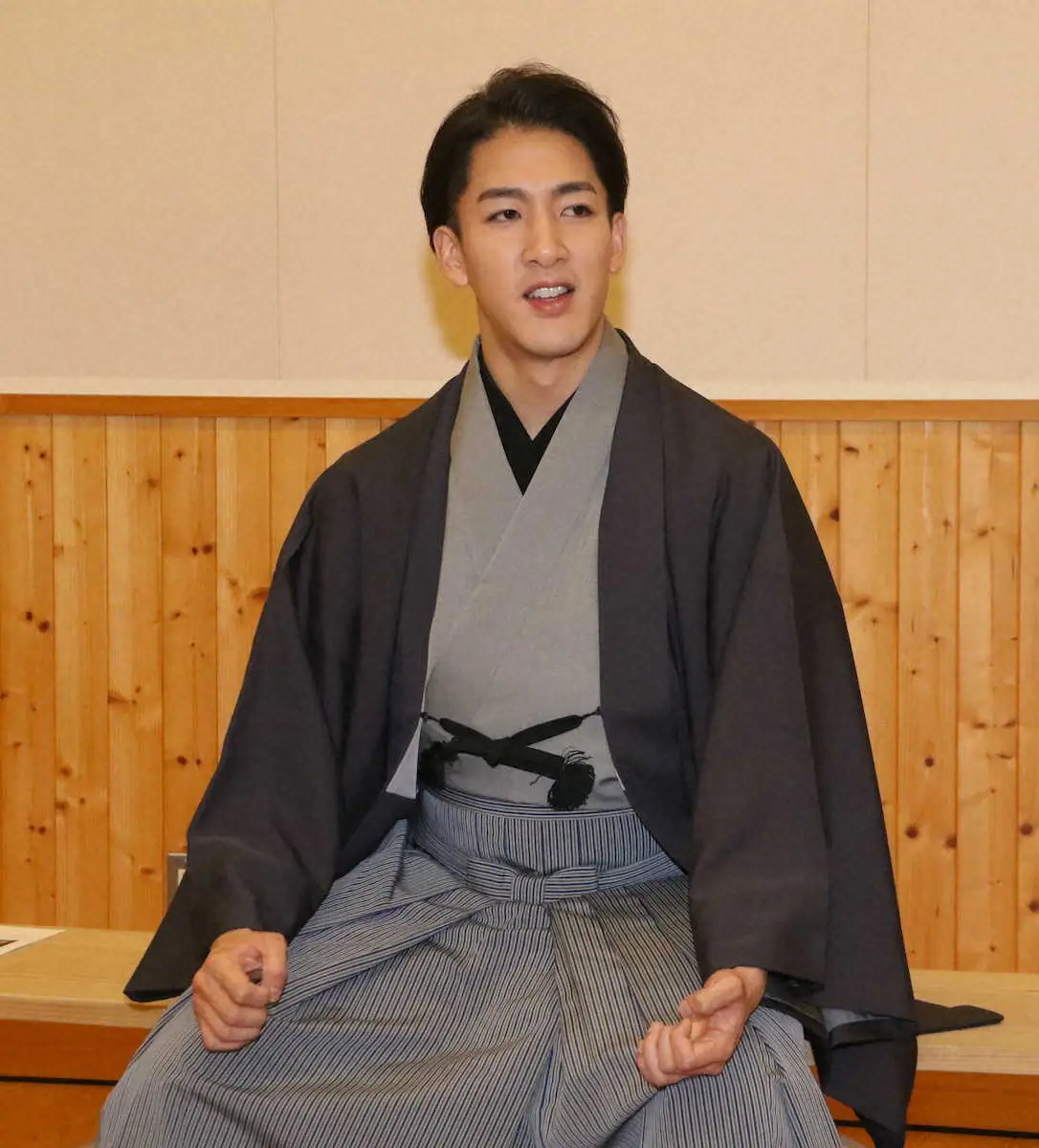 【画像・写真】尾上右近　曽祖父のように　鏡獅子「当たり役にする」　四月大歌舞伎「春興鏡獅子」取材会