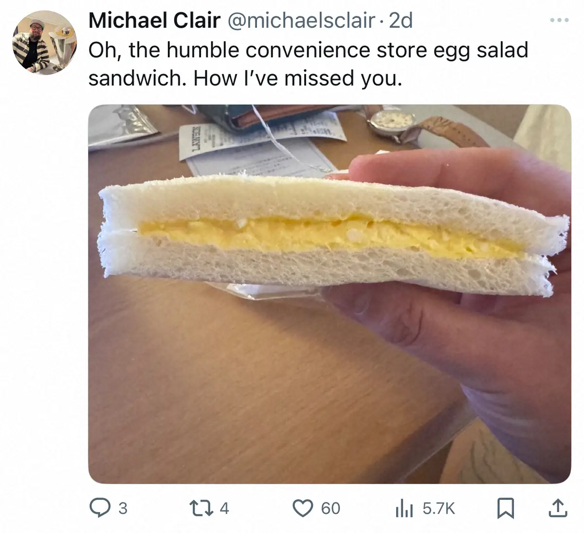 【画像・写真】MLB記者　ドハマリした日本のコンビニフード「恋しかったよ」昨年も「地球上で最も素晴らしい」と大絶賛