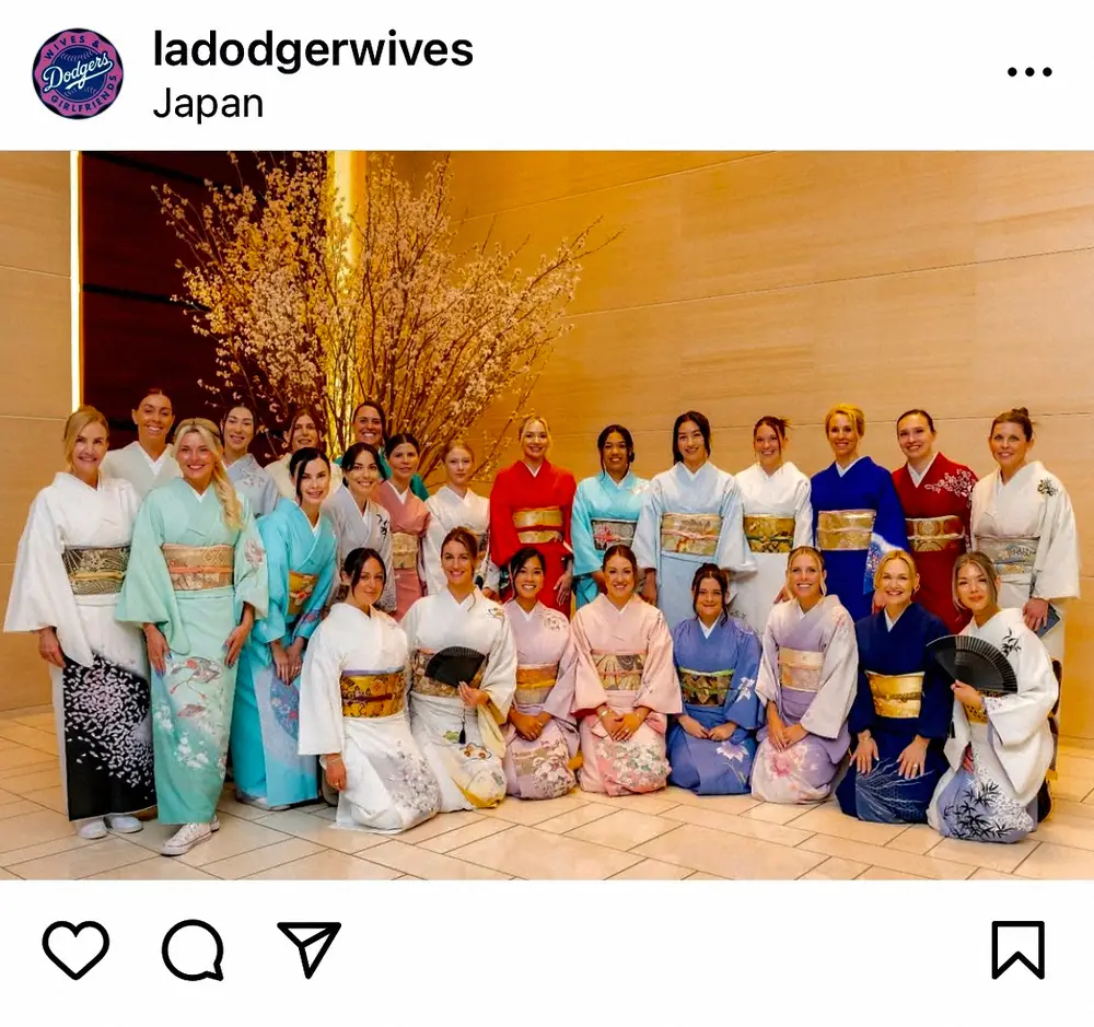 【画像・写真】ド軍夫人会　華やか着物姿でズラリ！茶道体験に「とても特別！！」　「皆さん美しい」「ゴージャス」大反響