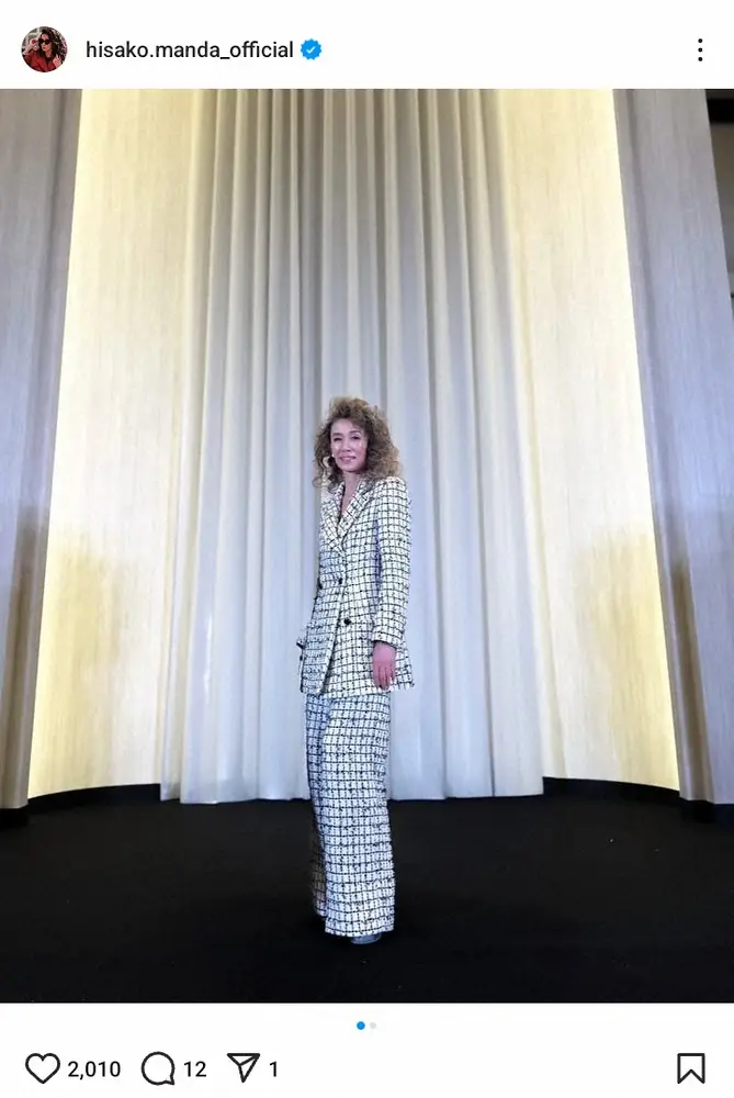 【画像・写真】「え！私が審査委員長！？」ミス・ユニバース出身大物女優の近影に「いつもキレイ」「素敵」の声