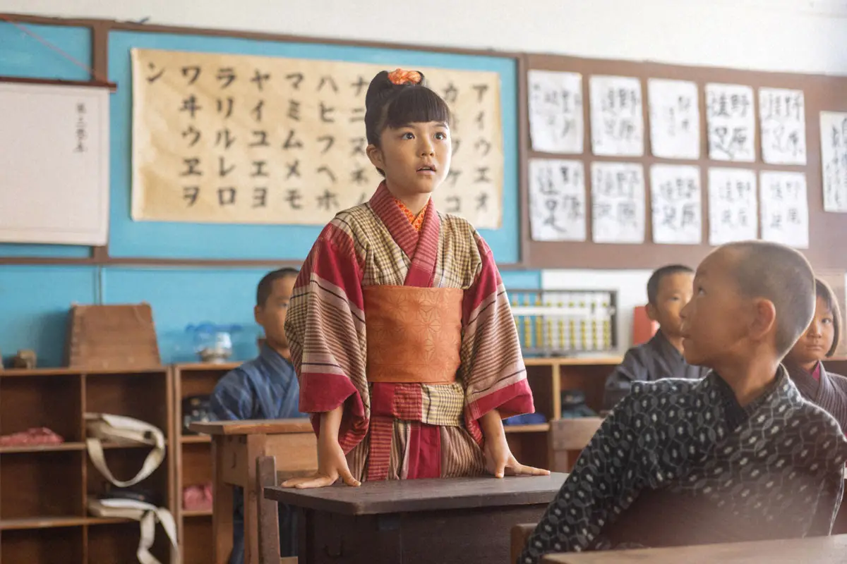 【画像・写真】連続テレビ小説「あんぱん」第1話。朝田のぶ（永瀬ゆずな）（C）NHK