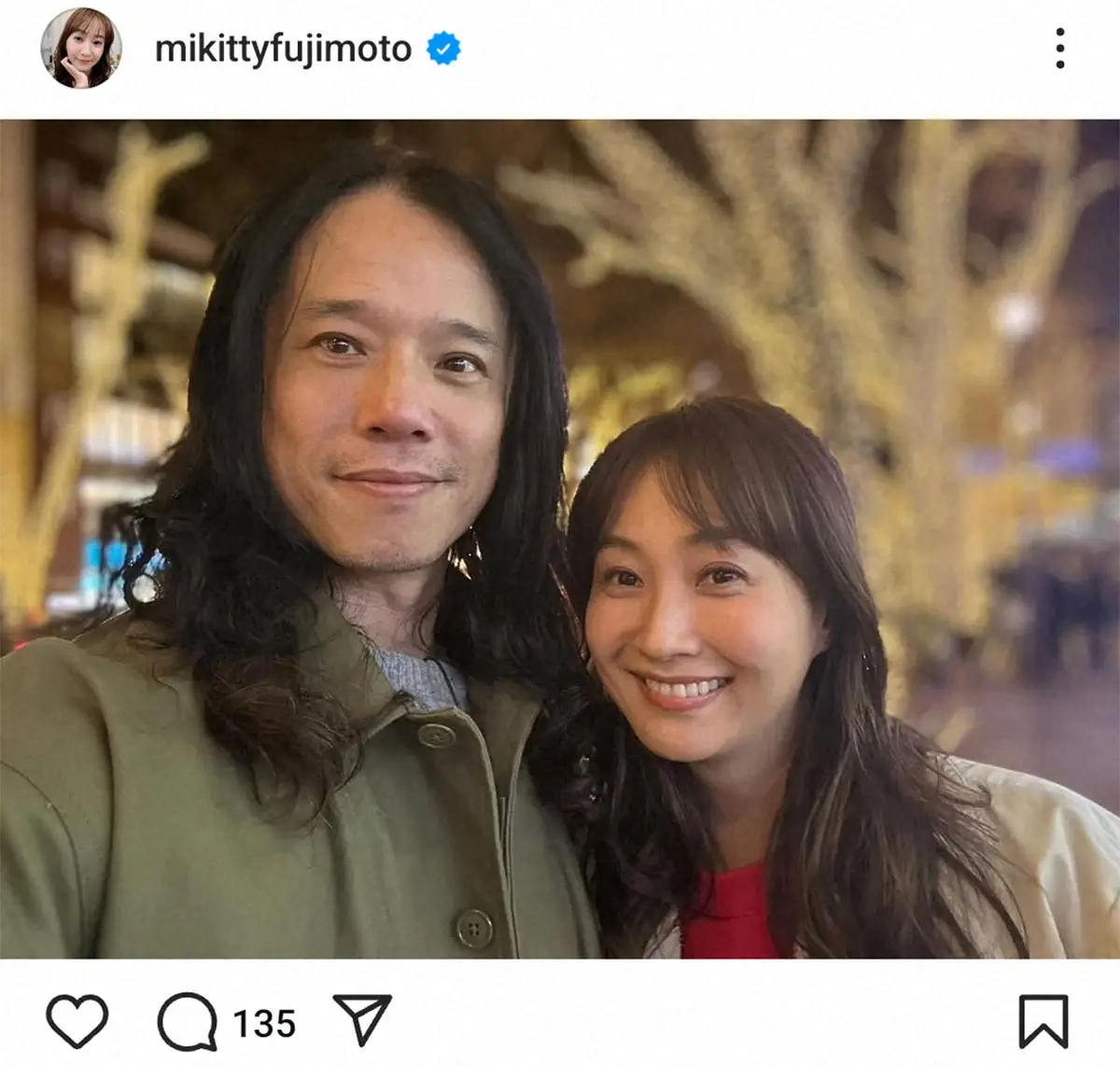 【画像・写真】藤本美貴のインスタグラム（＠mikittyfujimoto）から