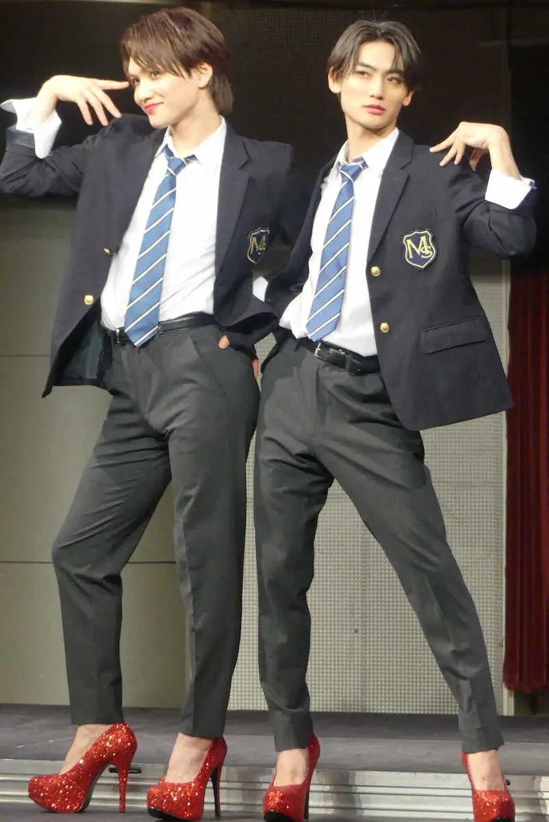 【画像・写真】三浦宏規　15センチのハイヒールに四苦八苦「足首が心配」　Wキャストの高橋颯は「訓練が必要」