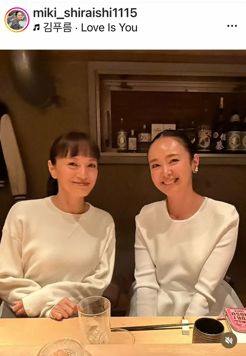 【画像・写真】53歳・牧瀬里穂　美しすぎる近影に後輩女優もうっとり「もぅっほんとうに、可愛くて美しくて永遠の憧れ」