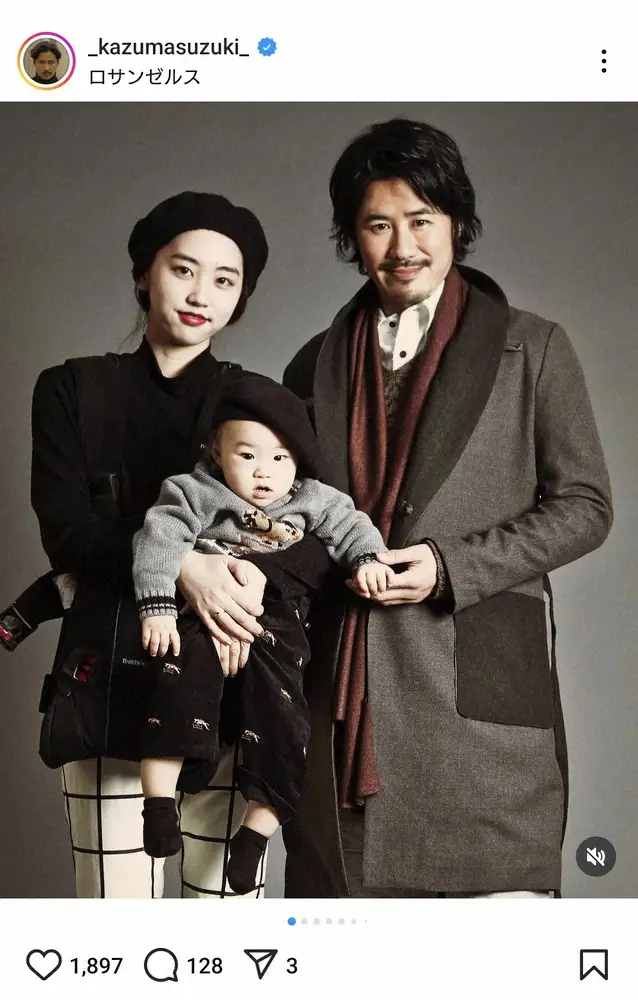 【画像・写真】LA拠点の鈴木一真　11歳となった息子は「発達障害」と告白　「現在もさまざまなセラピーを続けて」成長