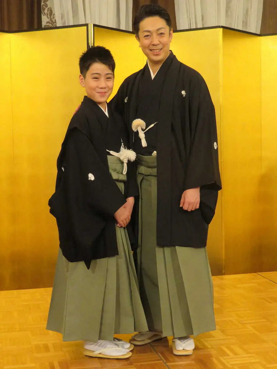 【画像・写真】尾上菊之助、丑之助親子　大阪での襲名披露に意気込み