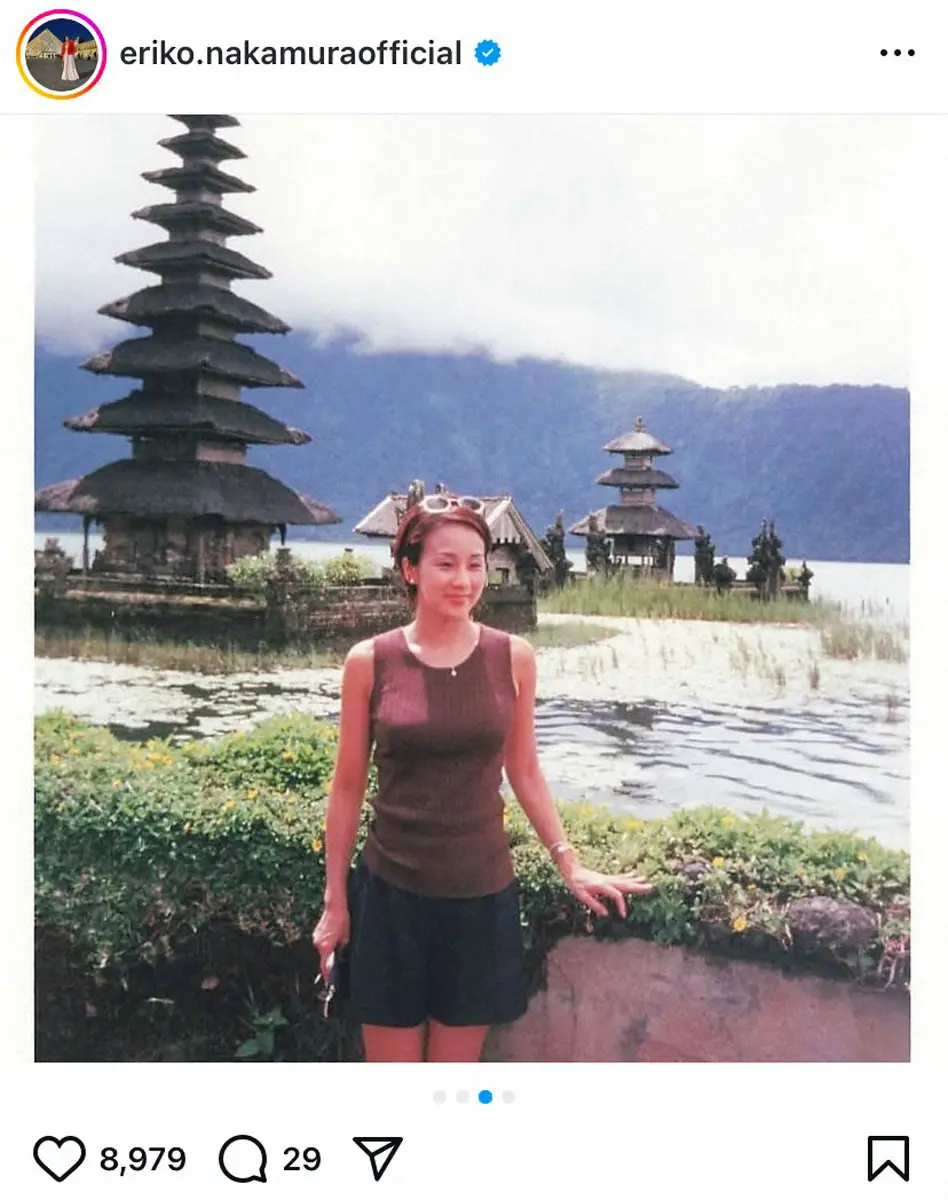 【画像・写真】パリ在住の中村江里子　1999年の秘蔵ショットにフォロワーため息「カッコいい」「ステキなお話」の声