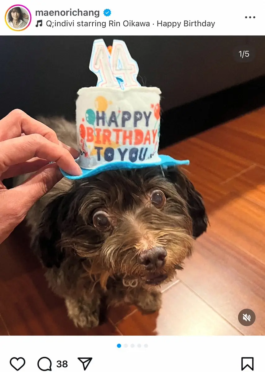 【画像・写真】前田典子　愛犬・ぐっちゃんとの別れ「虹の橋を渡り49日」　涙が…「息子が消えて帰って来ないような」