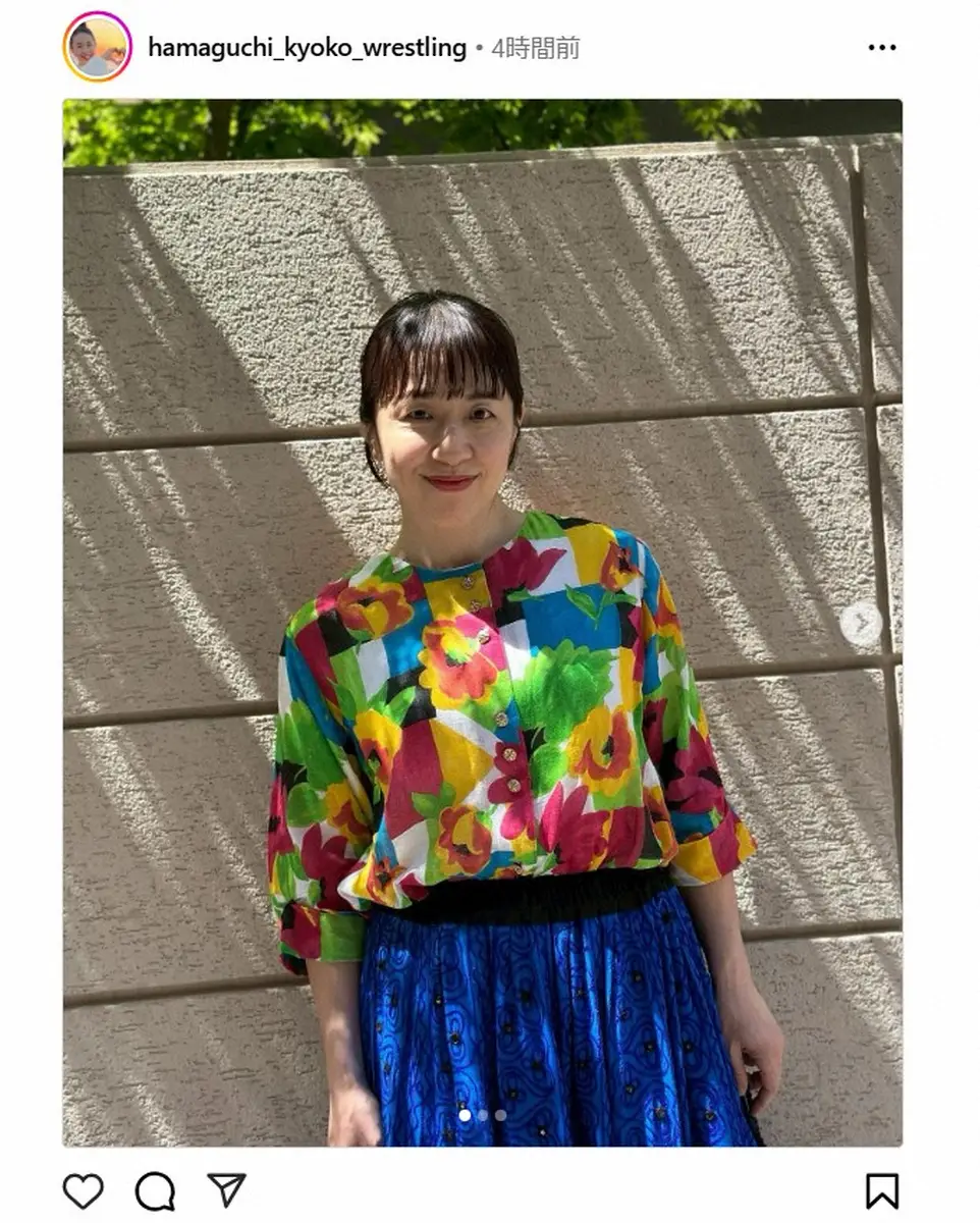 【画像・写真】浜口京子がカラフル衣装＆“寿司ピアス”公開　「ウケる～」「とてもお似合い」「楽しそう」の声