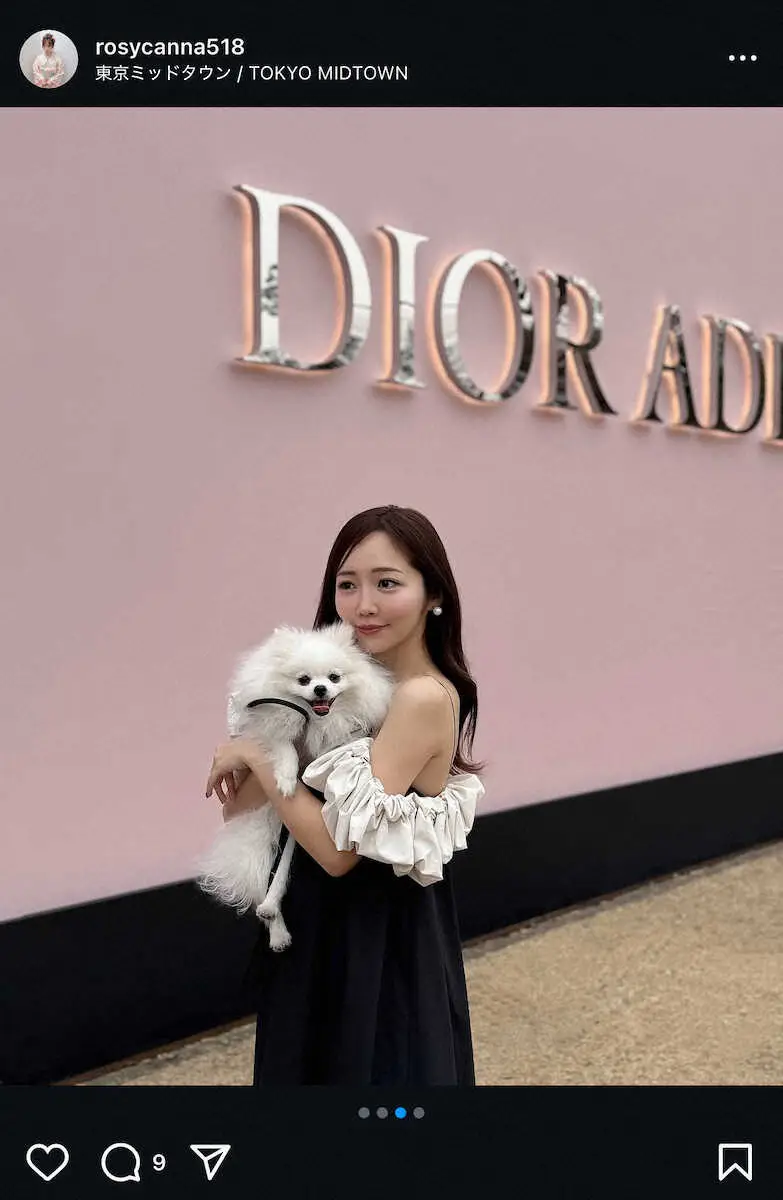 【画像・写真】ABEMA人気アナ　フリル付きオフショルドレスS！「素敵なお洋服」「肩出し可愛い」の声