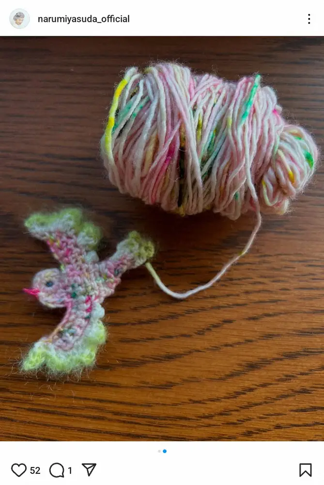 【画像・写真】「お気に入りの毛糸で」58歳人気女優のセンスあふれる“最新作”に「すごい」「めちゃくちゃ可愛い」