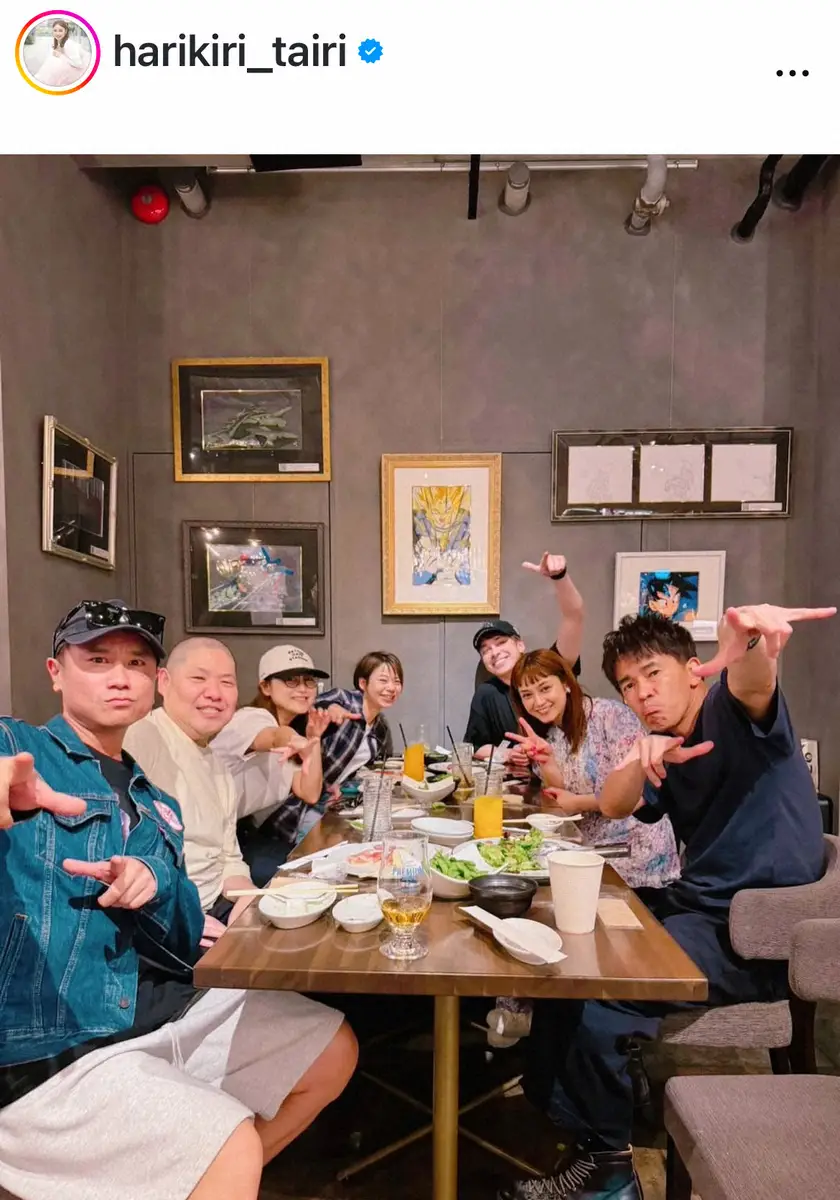 【画像・写真】4児のママ・平愛梨　「子供連れての夜会は大変だけど」仲間との食事会「気晴らし外出満足時間を過ごせた」