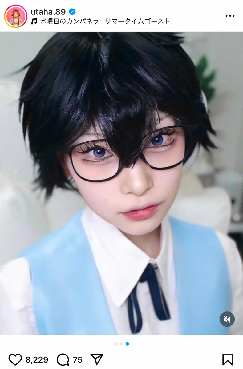 【画像・写真】「水曜日のカンパネラ」詩羽　人気漫画キャラに大変身！　別人級ショットに「びっくり」「本人!?」