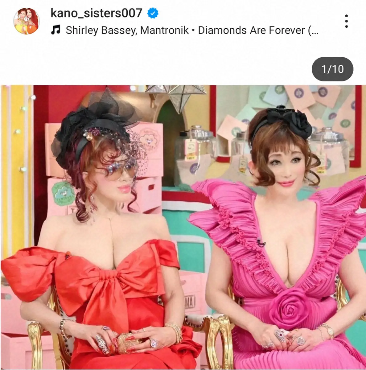 【画像・写真】「タミ様のお告げ」に出演した叶姉妹（公式インスタグラム＠kano＿sisters007から）