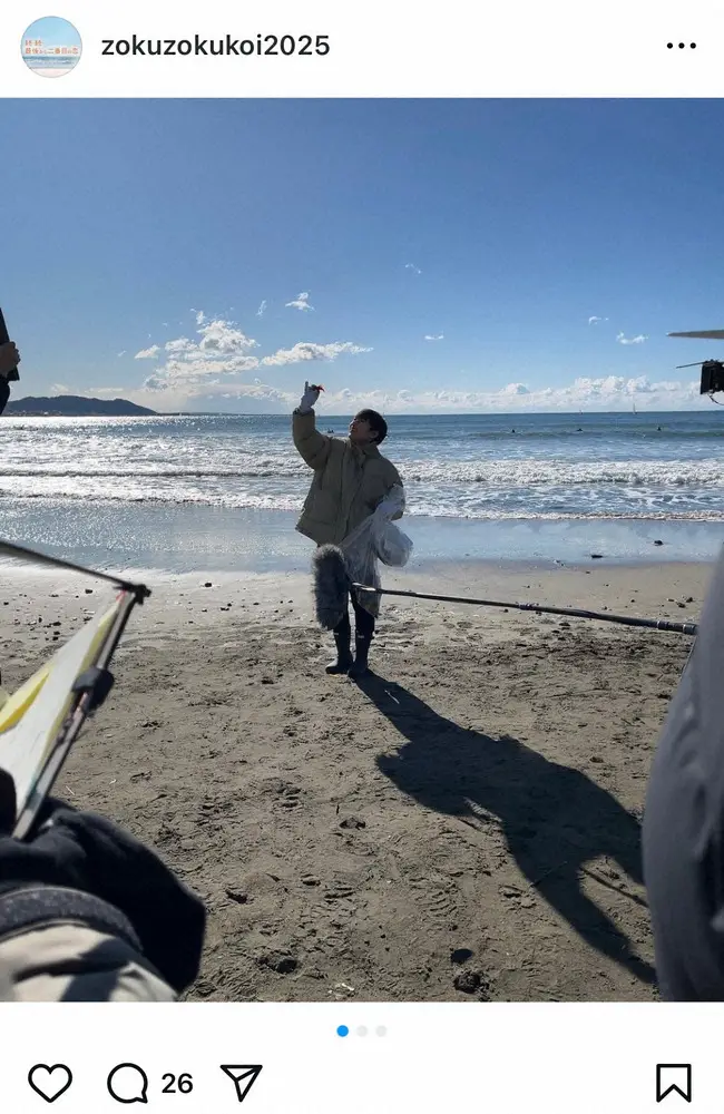 【画像・写真】「続・続・最後から二番目の恋」オフショット　えりな作　カフェ ナガクラのアート公開にも反響