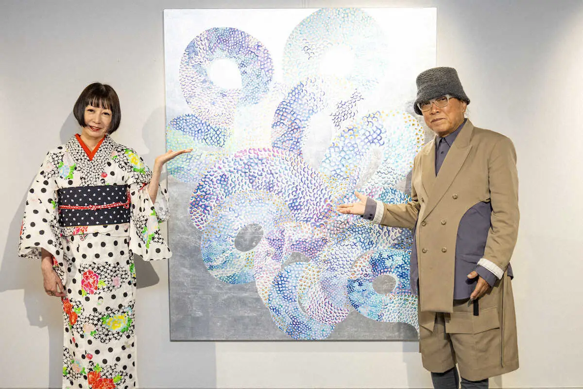 【画像・写真】元「花の82年組」アーティスト・KAORUKOが地元名古屋で個展　友人ドン小西氏が“チェック”
