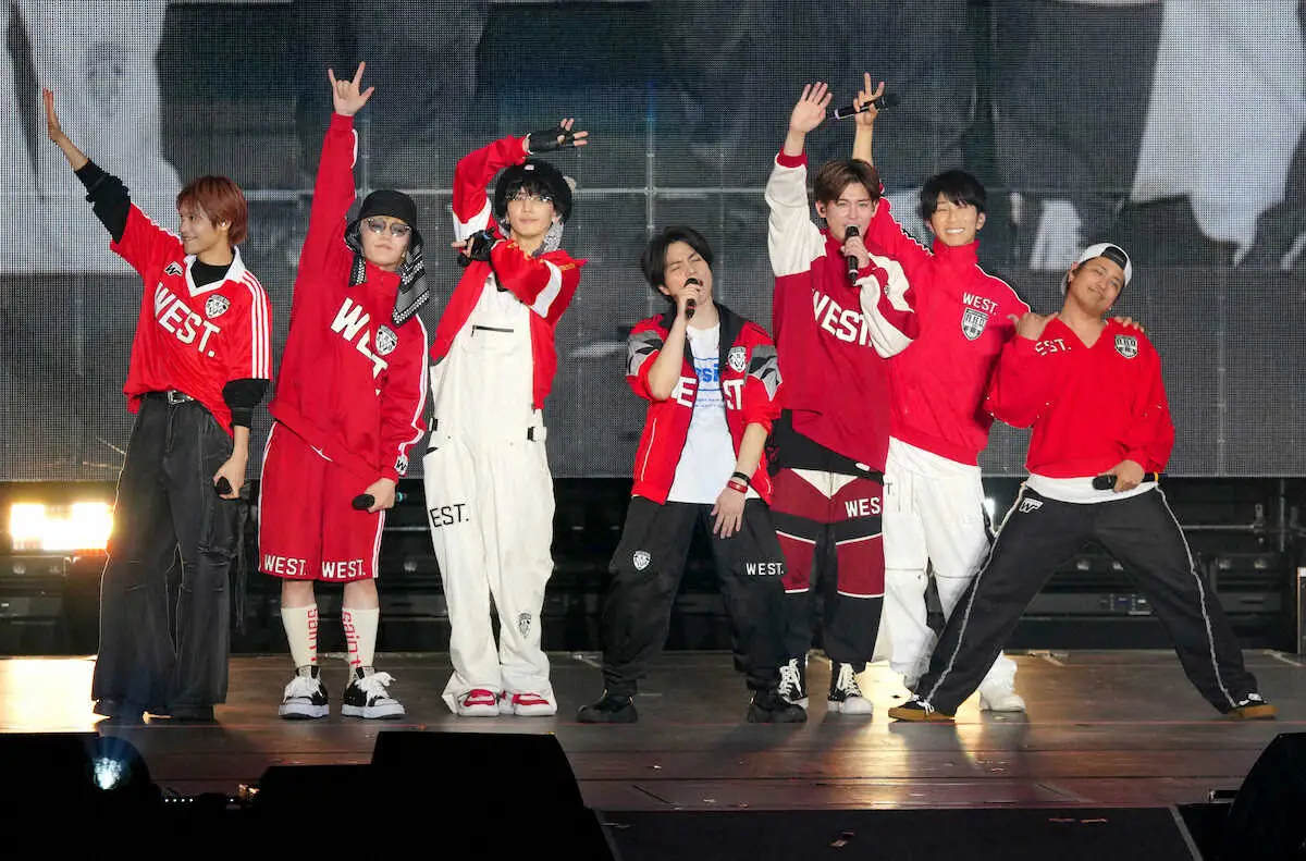 【画像・写真】WEST.　10月12、13日に念願の屋外フェスを初主催「全員来てください」　全国ツアーin横アリ