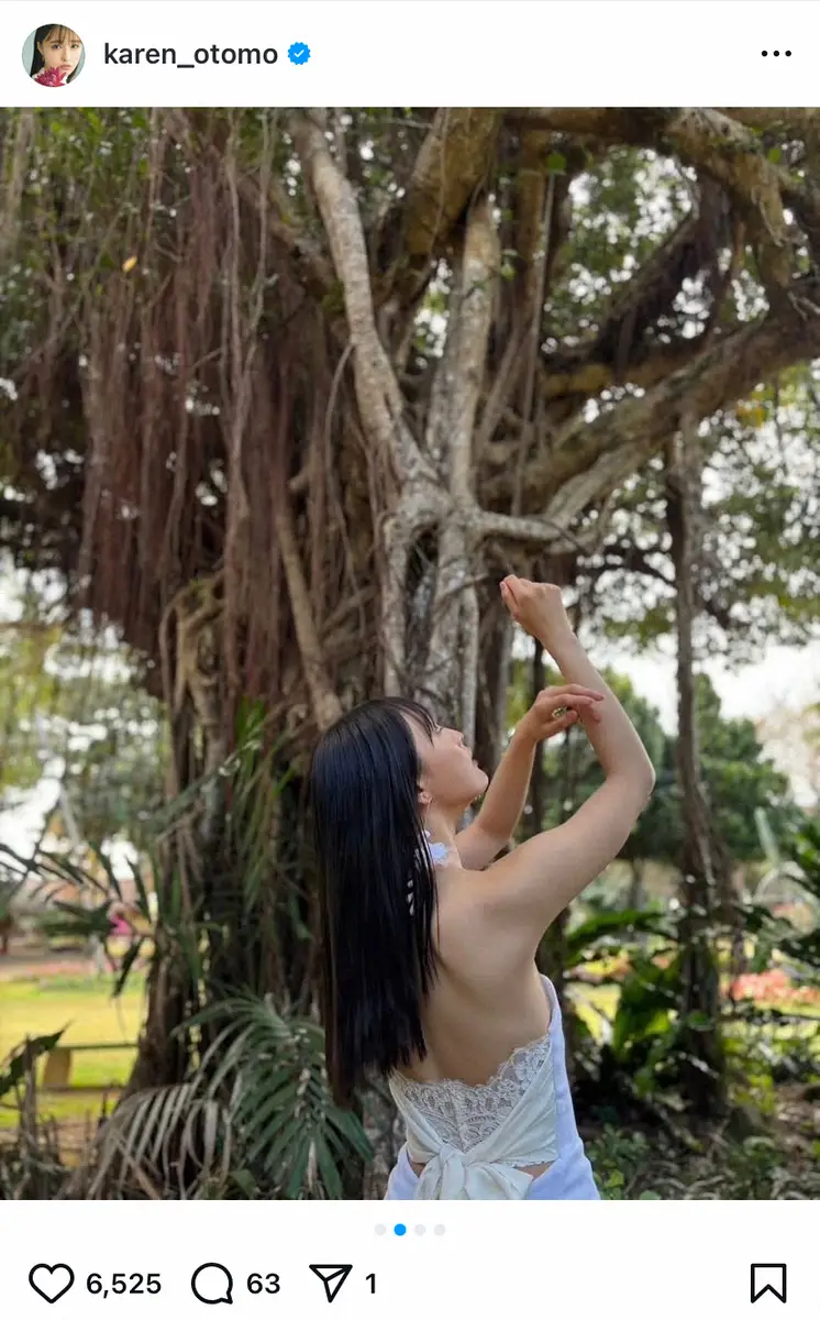 【画像・写真】「女神降臨」大友花恋　純白背中見せドレス姿披露にファンからは「超美しい」「後ろ姿奇麗」の声