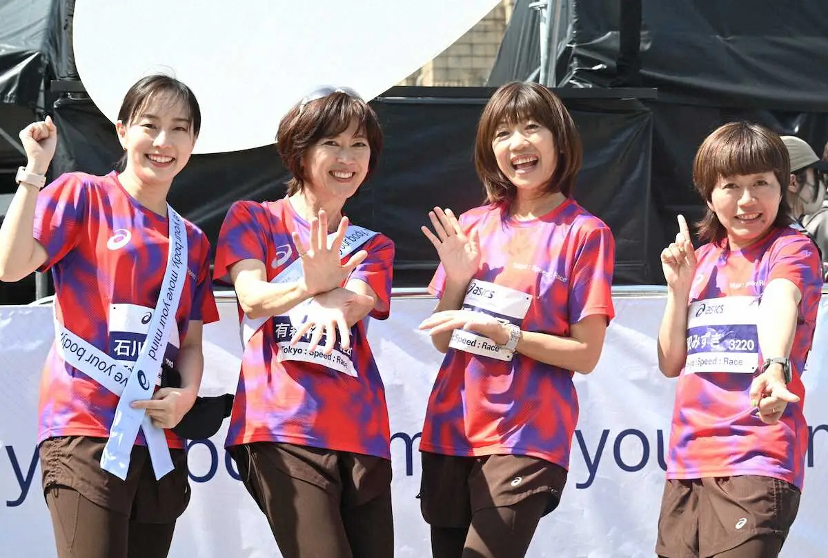 【画像・写真】高橋尚子さん　レースイベントに飛び入り参加！　尊敬する先輩と“五輪金メダリストたすきリレー”