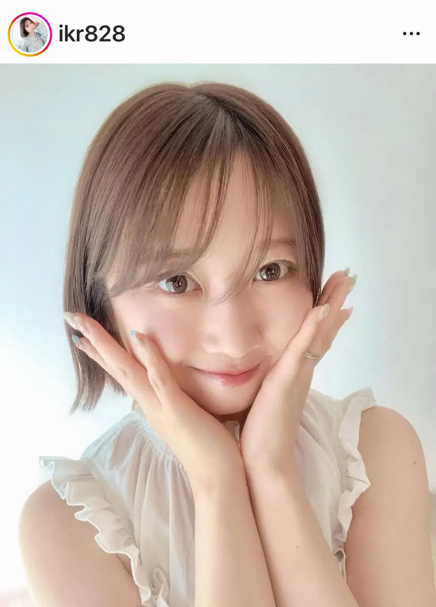 【画像・写真】人気芸人の妻“踊り手”　バッサリカットの最新Sに「一青窈さんみたい」「透明感えぐい」の声