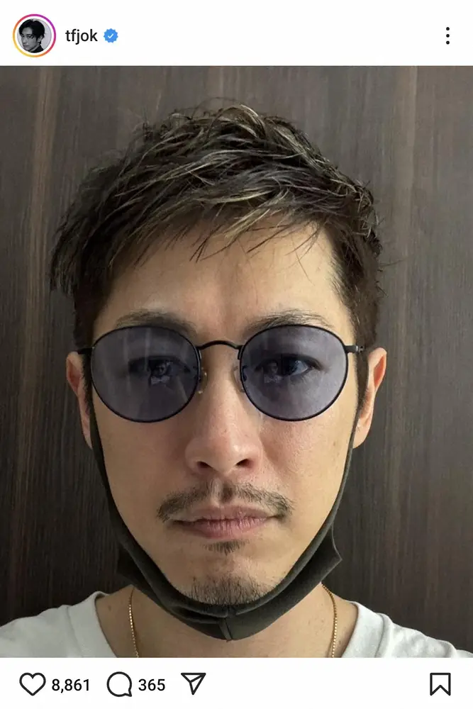 【画像・写真】44歳イケメン俳優　「髪切ってみた」イメージ激変ドアップショット「ワイルドで素敵」「かっこよすぎる」