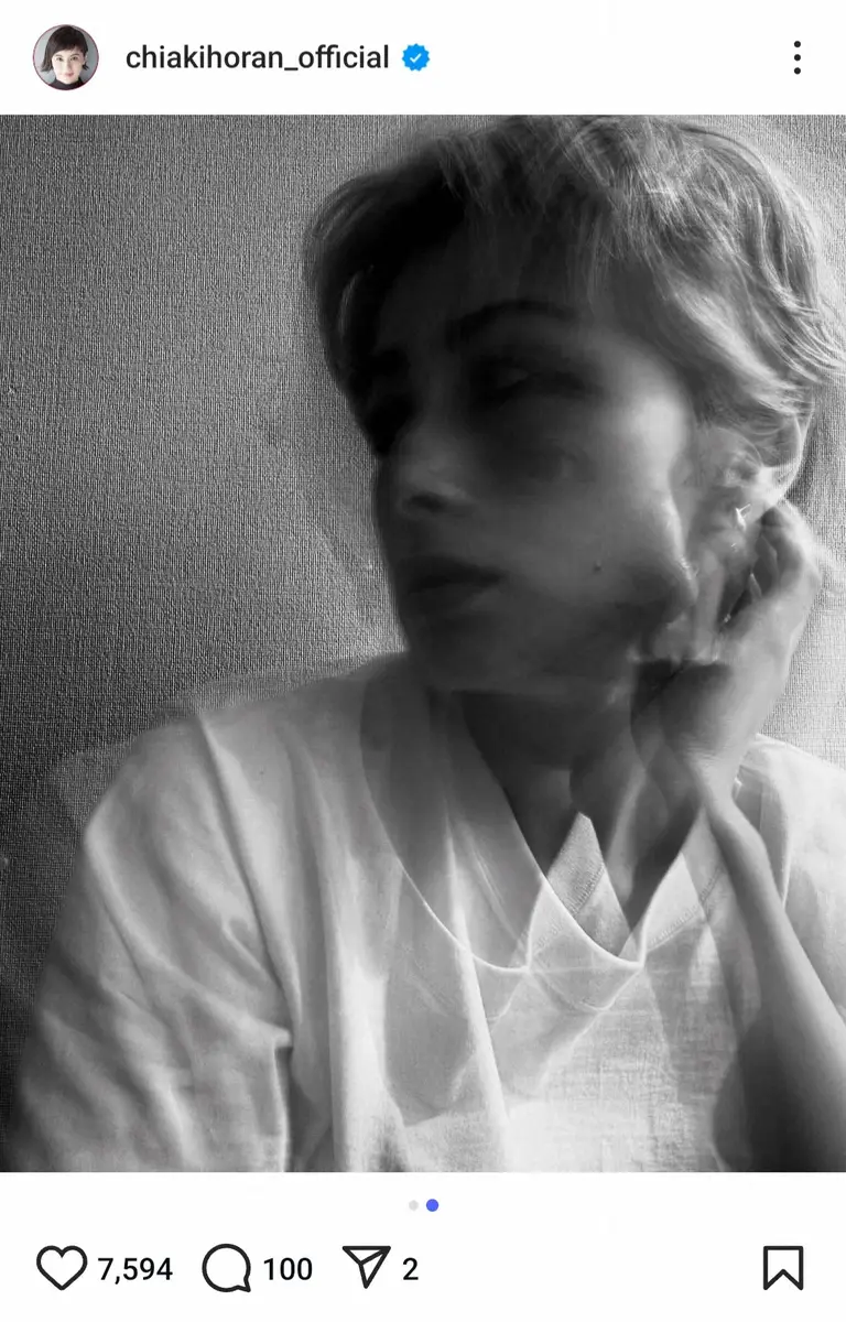 【画像・写真】ホラン千秋「残像で遊んでみた」モノクロ加工写真　格好よすぎると反響「素敵」「ハリーポッターみたい」