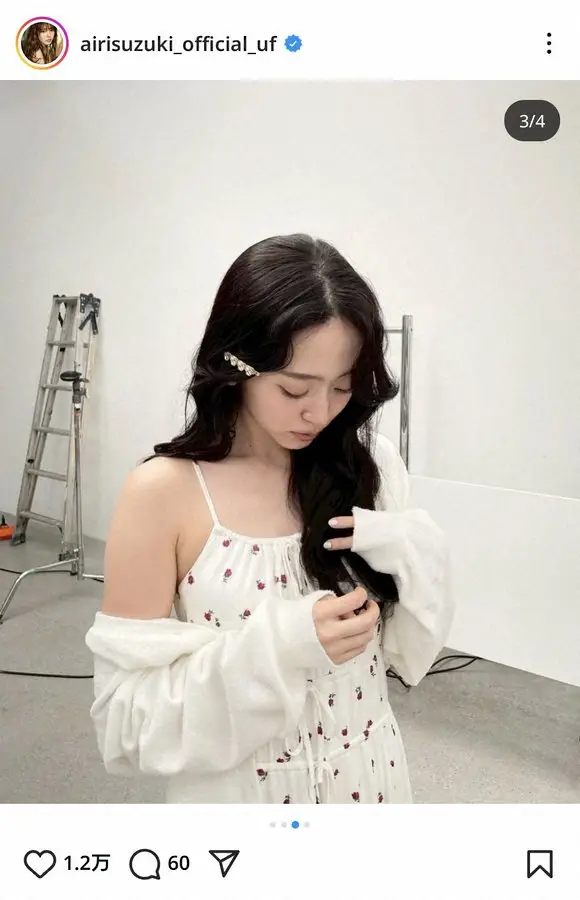 【画像・写真】鈴木愛理　お団子ヘアや肩だしキャミにファンくぎ付け「全部女子の憧れすぎる」「ずっきゅーん」