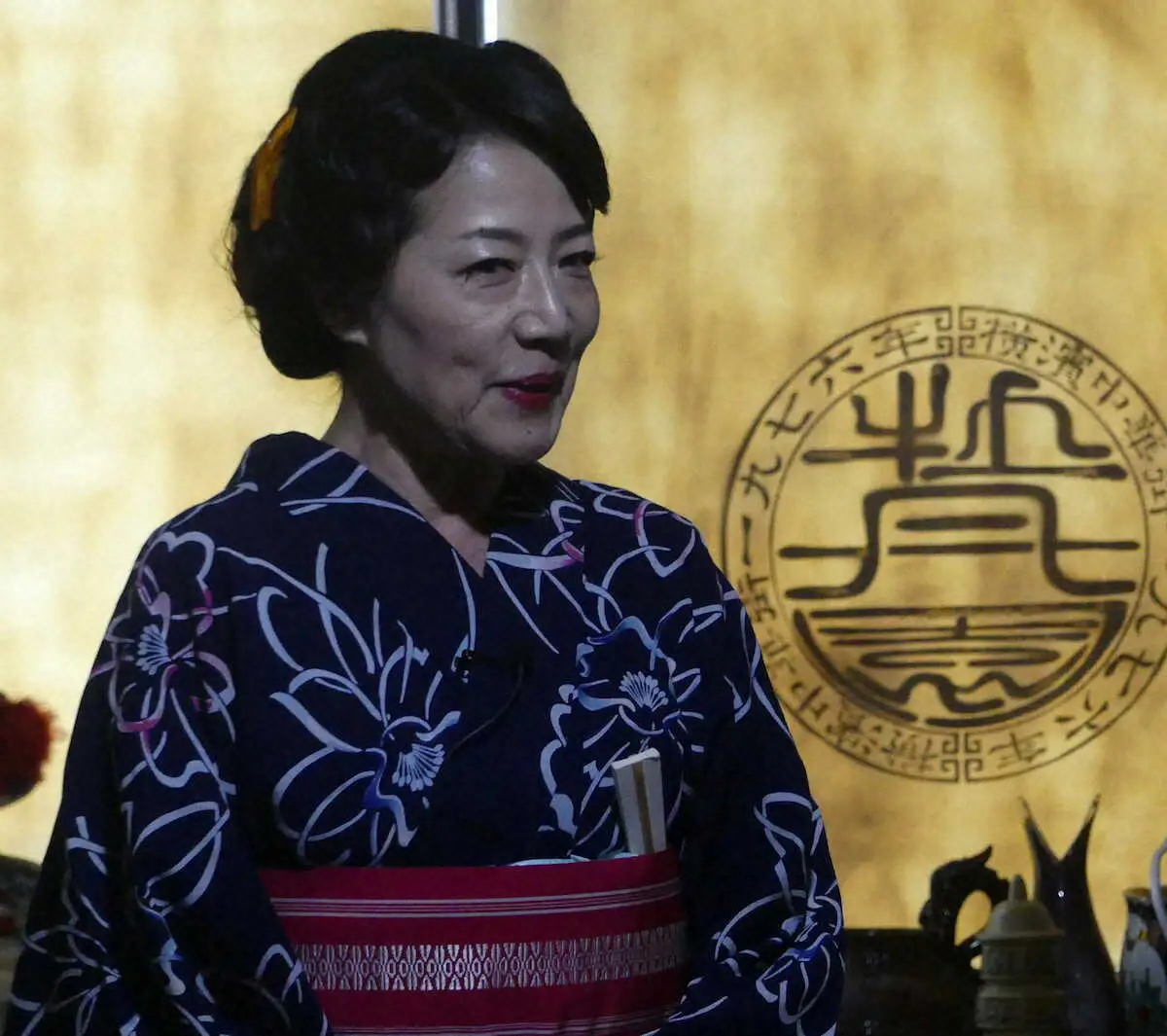 【画像・写真】まつむら眞弓　横浜中華街で初のファンミーティング　創作幕末怪談ひとり芝居「彼方のひと」披露