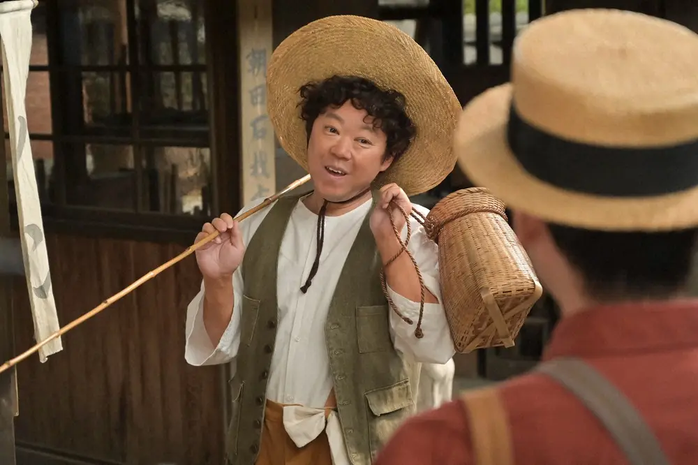 【画像・写真】「あんぱん」メイコ＆健ちゃん初対面にネット沸く「お似合い」嵩が熱視線　のぶポスタービジュアルの服？