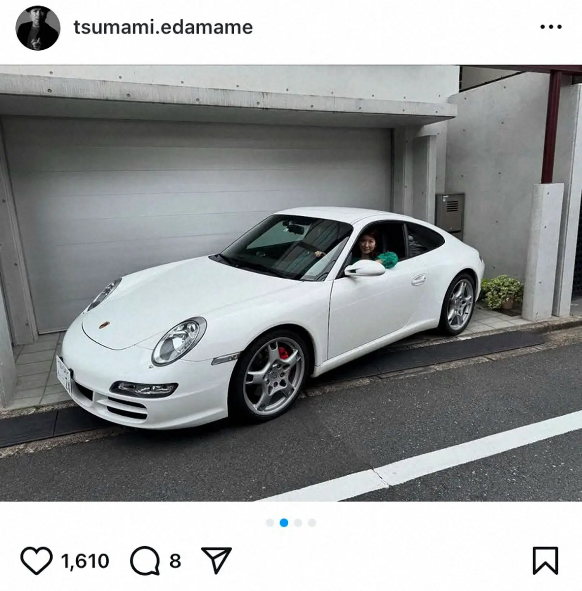 【画像・写真】つまみ枝豆　愛車ポルシェとの別れを報告「手放しました。。。」17年前購入も「ほとんど乗ってなかった」