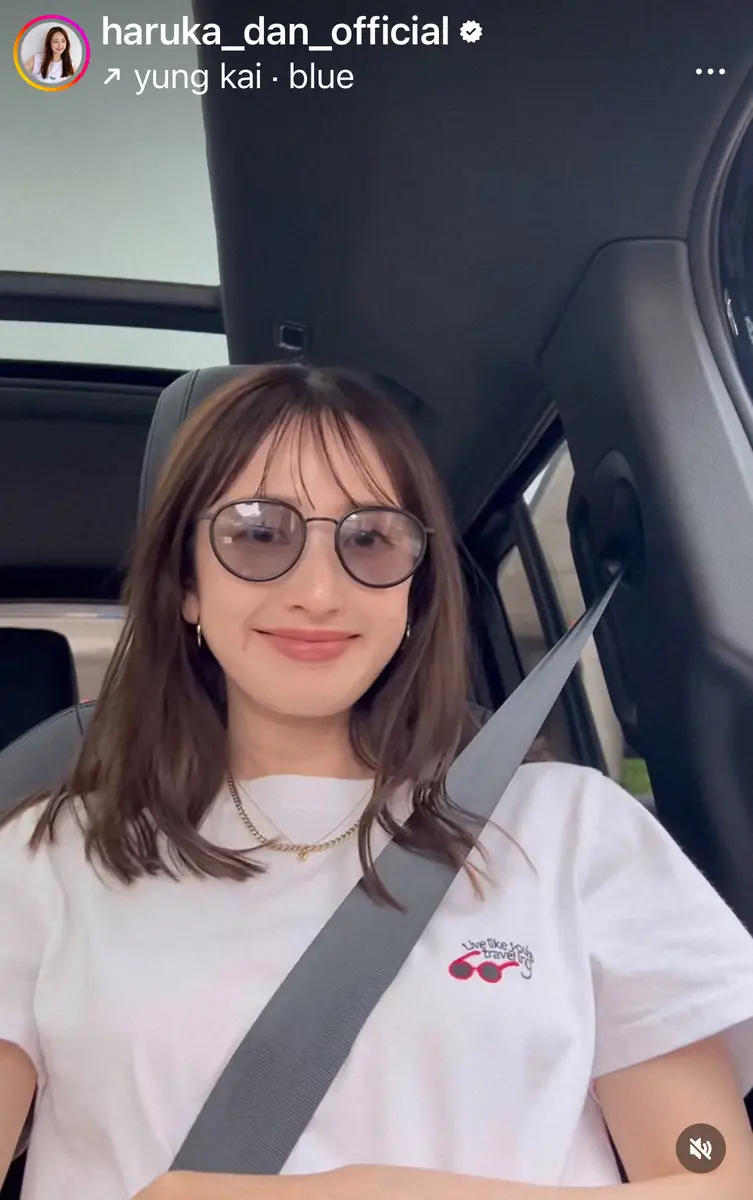 【画像・写真】超名家出身女優　プロバスケ選手の夫とラフなスタイルで「サクッとドライブ」姿公開に反響　昨年長女出産