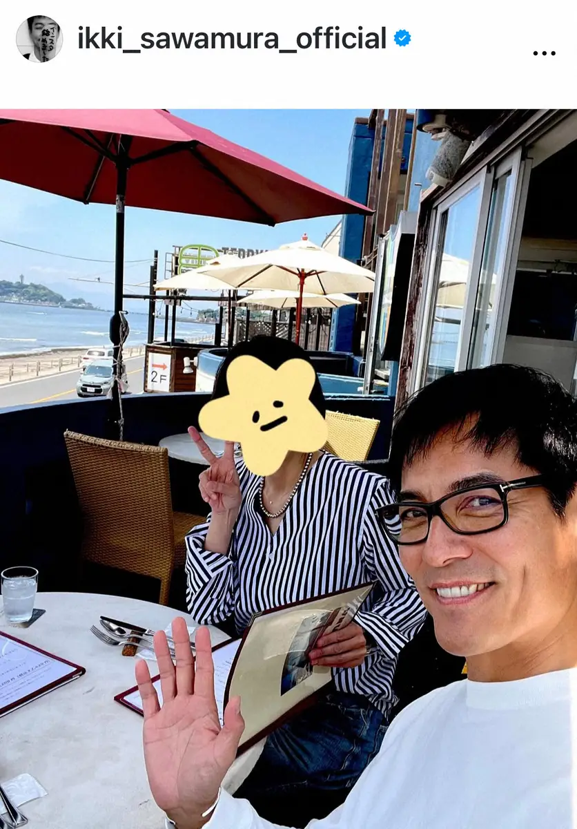 【画像・写真】沢村一樹　「カミさんが海を見たいと言うので」夫婦での湘南デートSに反響「なんてすてき夫婦」の声
