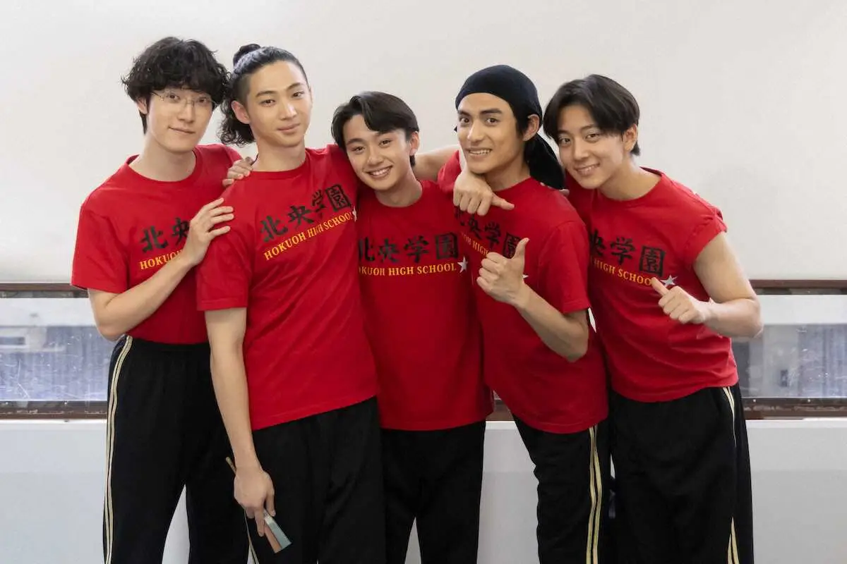 【画像・写真】7月期の日本テレビドラマ「ちはやふる－めぐり－」に出演する（左から）大友一生、橘優輝、大西利空、藤枝喜輝、漆山拓実