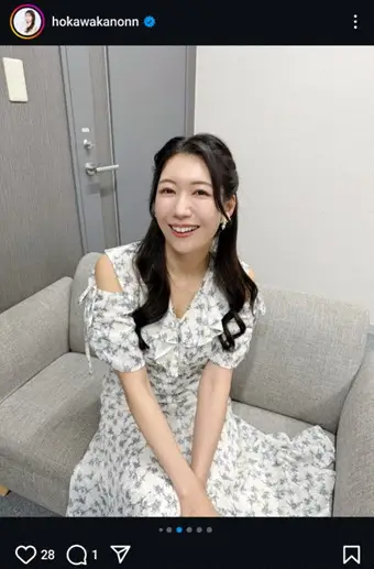 【画像・写真】“美しすぎる気象予報士”穂川果音　白ワンピコーデ披露に「美しくて癒やされます」「花の妖精みたい」