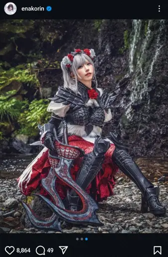 【画像・写真】えなこ　モンハンワイルズ・ラバラ装備コス披露に「さすがのクオリティ」「モンハン好きには堪らない装備」