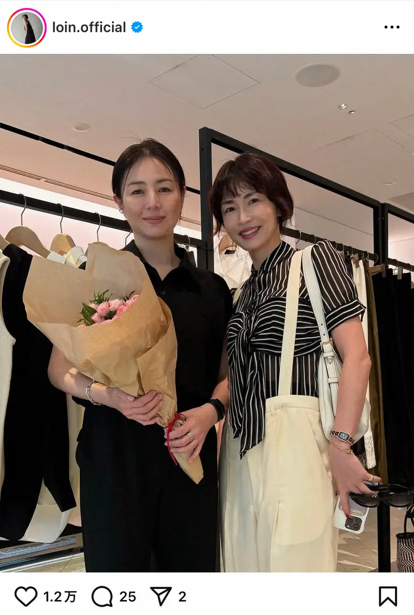 【画像・写真】井川遥　20年来の仲！「なんだかほっと…」大女優との豪華2ショットに「お二人共ステキ」「美女」の声