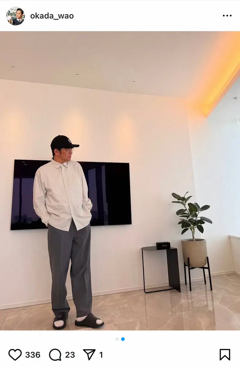 【画像・写真】「今日もイケオジ炸裂」56歳人気芸人の“仲間入り”インテリアに反響「オシャレ」「センスがグゥ～」