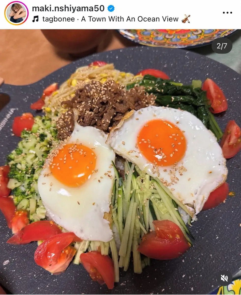 【画像・写真】西山茉希　栄養たっぷり！ワンプレートごはんを公開　“西山食堂”に反響「たまらん最高」