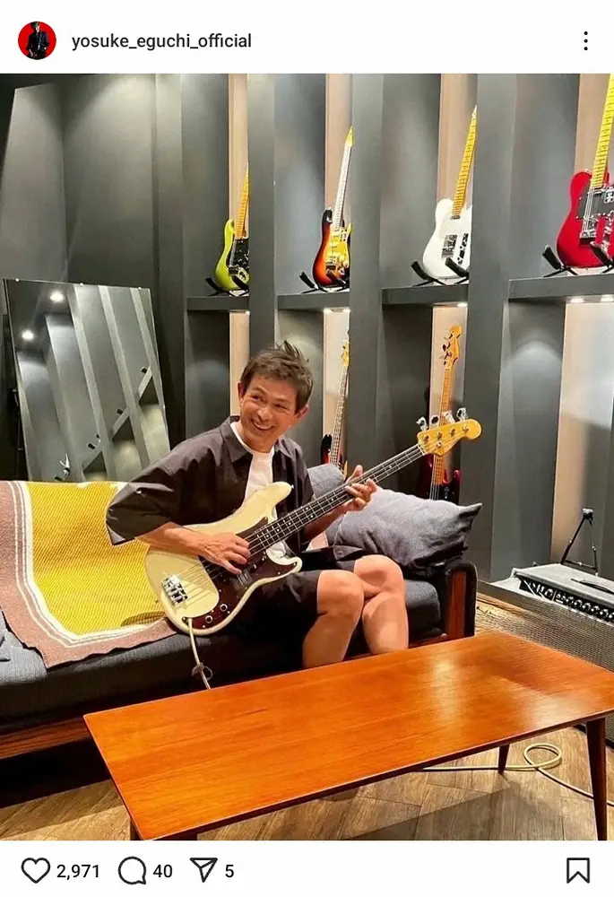 【画像・写真】“ロン毛”を流行させた57歳人気俳優　ミュージシャンの顔見せた近影に「短髪も素敵」「若返りました？」